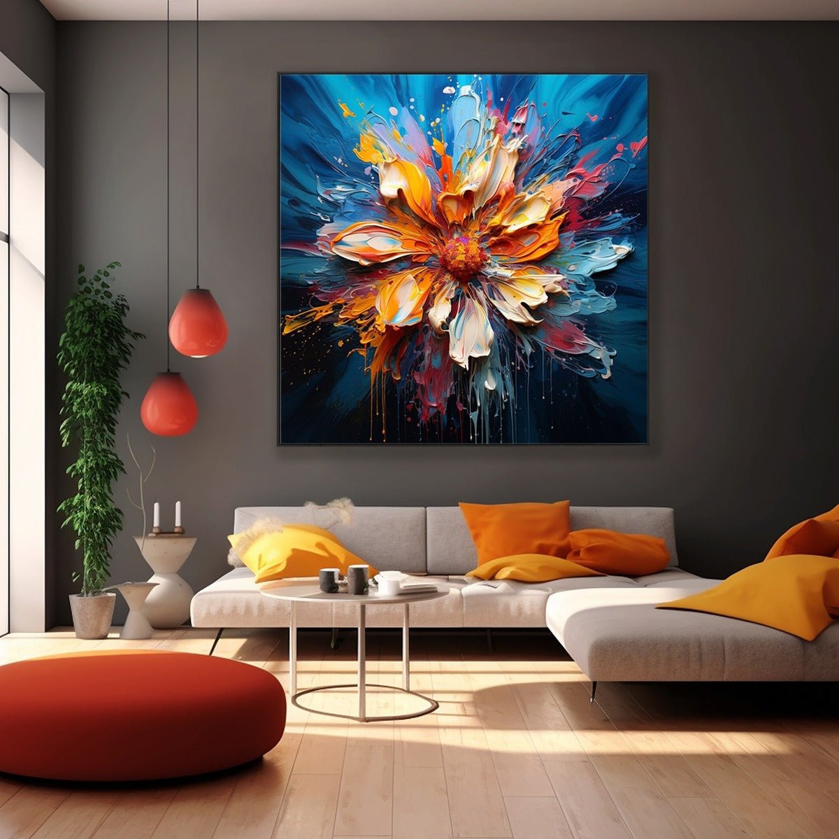 Heavy Texture Palette Knife Wall Art CZ0059 - Viral Wall Art